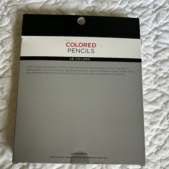 Hobby Lobby The Fine Touch Colored Pencils Art Coloring Drawing 48 Colors - Picture 2 of 5